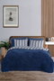 L'essentiel linge de maison Juego de 2 fundas de almohada Soft Line - Navy